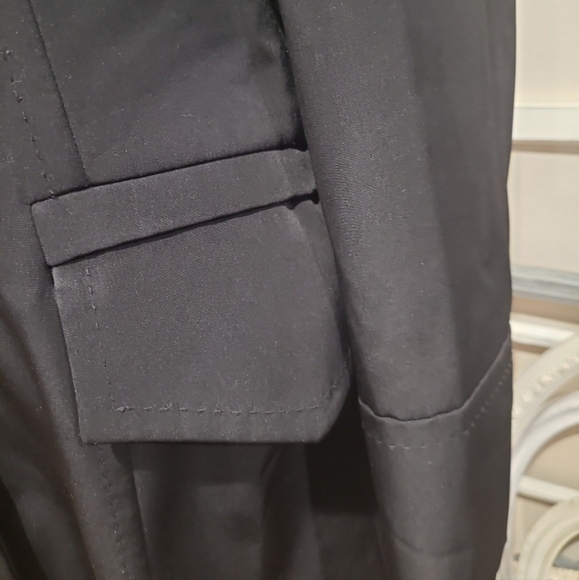 Anne Klein Women's Size M. Black Coat polished work career casual everyday - Picture 6 of 12